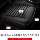 DXNQ Car Seat Cover, Bamboo Charcoal Leather Edge Wrapping Car Front Bottom Seat Covers, Anti-Slip Full Wrap Seat Cushion Covers for Car SUV Truck and Van, Car Accessories(Black)