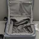 Hanke 16 Inch Expandable Under Seat Luggage with Wheels Top Opening Small Suitcase with Wheels Carry On Luggage Airline Approved Lightweight Hard Shell Suitcases for Weekender Overnight-Grey