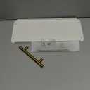 Toilet Paper Basket, Stainless Steel Toilet Tank Tray with Handle for Organizing - Toilet Paper Basket Storage for Toilet Tank, Bathroom, Kitchen Counter (Black)