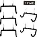 5PCS Pegboard Drill Holder with Double Hooks and Accessories Bag for Power Tools