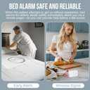 Bed Alarms for Elderly Adults Safety - Equipped with Wireless Sensor Bed Alarm Pad (20 x 30) and Pagers - Automatic Bed Exit Alarm - Applicable to Early Alert Bed Alarms for Elderly Patients