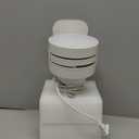 Ceiling Fans with Lights,28" LED Fan Light Hanging with Hook,Hook Type Ceiling Fan,Plug in Ceiling Fan Light,35W,3000-6500k,Remote Control,Portable Fan for Camping Bed,Patios,(White)