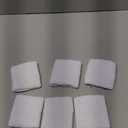 8 Pcs Sports Wrist Sweat Bands for Men & Women Absorbent Wrist Sweatbands Tennis Wristbands, Elastic Wrist Bands for Sweat for Basketball Tennis Football Gym Running Working Out (white)