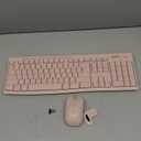 Logitech MK270 Wireless Keyboard and Mouse Combo for Windows, 2.4 GHz Wireless, Compact Mouse, 8 Multimedia and Shortcut Keys, 2-Year Battery Life, for PC, Laptop - Rose (1 Pack)