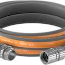 Giraffe Tools 10FT Garden Hose, 5/8" Lightweight Lay Flat Water Hose, No-Kink, Flexible Gardening Hose with Male to Female Aluminum Fitting, Customizable-Length Hose Pipe for Yard