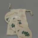 7 Pack 3D Baby Monthly Milestone Card Signs Baby Announcement Sign Double Sided Hello World Newborn Signs Wooden Circles Discs for Welcome Newborn Boy Girl Photo Props(Green,Letter)