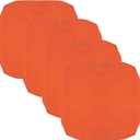 FLYMEI Patio Cushion Covers 24x24x4 Waterproof Outdoor Cushion Cover Replacement 4Packs Outdoor Seat Cushion Slipcover for Rattan Chair Sofa, Orange