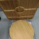 Portable Travel Charcuterie Board with Lid, Bamboo Charcuterie Cheese Board with Cover Accessories Gift Set, Large Covered Charcuterie Box Serving Tray Board Platter 7 Compartment Traveling Christmas