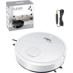 Robot Vacuum and Mop,Strong Suction Power Vacuum Mop Robot Robotic Vacuum for Hard Floor, Pet Hair and Low-Piled Carpet, Slim Design, Quiet (White)