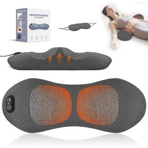 3 in 1 Lower Back Massager - Electric Lumbar with Heat, Vibration, Traction,Lumbar Support Pillow for Lower Back Pain Relief,Deep Tissue Relaxation FSA Eligible/HSA Eligible