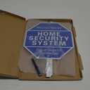 Protected By Home Security System Signs for Yard - 10" x 28" Police Dispatch Connected Warning Sign with Ground Stake - Rust Free Aluminum Composite - UV Protected