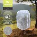 Fruit Tree Netting, RIFNY 3.9 x 3.3 FT Blueberry Bush Netting Cover with Zipper Drawstring, Outdoor Mosquito Net Garden Netting Cover Protector Plant from Birds Cicadas Animals Insect (2 PCS, White)