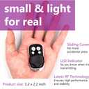 Solidremote Keychain Garage Door Opener Remote, for Chamberlain, LiftMaster, Craftsman 371LM 373LM 971LM 973LM and More, 2 Pack