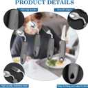 4Pcs Adaptive Utensils 45°Angled Parkinsons Utensils 3.5oz Adaptive Utensils for Elderly Weighted Utensils for Hand Tremors Eating Utensils for Disabled People for Disabled, Parkinson, Left-Handed