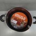 IMUSA 10.0qt Bistro Aluminum Nonstick Dutch Oven with Glass Lid and Cool Touch Handles