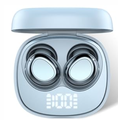 Sleep Ear Buds, 2025 True Wireless Earbuds, Ultra-Mini Bluetooth 5.4 Earbuds for Side Sleepers, 42H Play Hi-Fi Stereo 3D Bass Noise Cancelling Bluetooth headphones, USB C, IP7 Waterproof LED Earphones