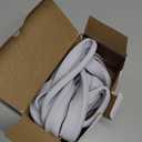 2 Pack Bar Stools Leg Protectors Ring, Non Slip Silicone Chair Leg Floor Protector, Pads Bottom Protect Wooden Floor No Scratches No Noise Anti-Slip, Stretchable Fits 16.5" to 18.5" Chair Base, Gray