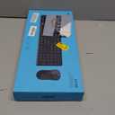 Rapoo X2100 Quiet Wireless Keyboard and Mouse Combo, 2.4GHz USB Receiver, 12 Multimedia Keys, Spill-Proof, Full-Sized, Compatible with PC, Laptop, Black