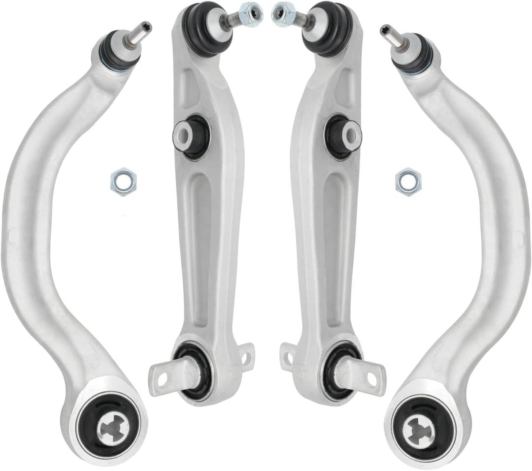Front Left Right Lower Control Arms Compatible with Tesla Model Y 2020-2023, 4pcs Suspension Arm Replacement Set, 188341-00-C 1044354-00-A 1044359-00-A