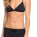 Roxy Women's Board Shorts 7" Inseam  Quick Dry Swim Shorts, Swimsuit Bottom, Bikini Cover Up, Beachwear (Medium, Black)
