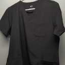 Dagacci Scrubs Medical Uniform Women and Man Scrubs Set Medical Scrubs Top and Pants (Medium, Black)