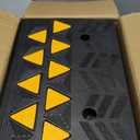 VEVOR Rubber Curb Ramp, 5" Rise Height 2 Pack, Heavy-Duty 33069 lbs/15 T Capacity Threshold Ramps, 19" L x 13" W Driveway Ramps with Stable Grid Structure for Cars, Wheelchairs, Bikes, Motorcycles