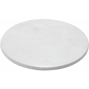 Natural Round Marble Tray Glossy Pastry Board for Dessert, Cheese, Coffee, Smooth on Both Sides (Volakas White)9.84"L x 9.84"W x 0.39"H