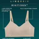 Vanity Fair Women's Beauty Back Smoothing Simple Sizing Wireless Bra, 4-Way Stretch Fabric, (Black, M)