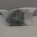 OQQ Women's Square Neck Ruffle Hem Mini Dress Summer Short Sleeve with Shorts Party Dresses (Medium, Black)