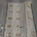 Photo Advent Calendar with Pockets, Christmas Calendar Countdown, Embroider Numbers Felt Photo Advent Calendar w/ 25 Small Pockets, Advent Calendars for Holiday Tradition (Gold)