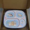 5-Piece Kids Melamine Dinnerware Set  Plate, Bowl, Cup, Fork & Spoon  BPA-Free, Durable & Lightweight Cartoon Set for Toddlers (Puppy Band)