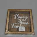 Juvale Honeymoon Fund Box Wedding Decorations for Reception - 7 x 7 Inch Wooden Rustic Wedding Card Box