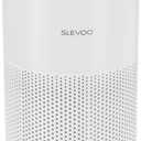 SLEVOO Air Purifier for Home Bedroom up to 1015 ft, Allergies Pet Hair, 3-in-1 Filter with hepa Air Purifier, Ultra Quiet 24 DB Sleep Mode,Aromatherapy,clean for Allergies,Pollutants,Smoke White