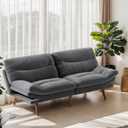 Marsail Futon Sofa Bed, Grey