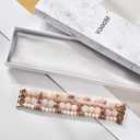 VISOOM Beaded Boho Bracelet for Apple Watch Series 11 10 Se 9 8 7 6 5 4 3 2 1 Bands 42mm 41mm 40mm 38mm Women, Fashion Handmade Cute Crystal beads Stretchy Watch Strap for Iphone iWatch Bands
