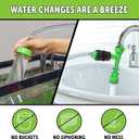 Python No Spill Clean and Fill Aquarium Maintenance System, Gravel Cleaner and Water Changer, 75 Foot