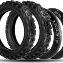 (2 Set) 2.5-10" Off-Road Tire and Inner Tube Set - Dirt Bike Tire with 10-Inch Rim and 2.5/2.75-10 Dirt Bike Inner Tube Heavy Duty Compatible with Honda CRF50/XR50, Suzuki DRZ70/JR50 and Yamaha PW50