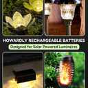 10 x Ni-MH AA 600mAh 1.2V Rechargeable Battery for Solar Lights, AA 1.2V Rechargeable Battery Pre-Charged, Low Self - Discharge for Outdoor Solar Lights, Ground Lights (AA-600mAh-4pack