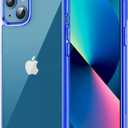 JETech Case for iPhone 13 6.1-Inch, Non-Yellowing Shockproof Phone Bumper Cover, Anti-Scratch Clear Back (Blue)