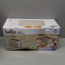 bella 4 Slice Slim Toaster, Fits-anywhere Kitchenware, 6 Setting Shade Control with Reheat & Cancel Buttons, Fits Sourdough, 10 Long Slot, Anti-Jam & Auto Shutoff, 900 Watt, Oatmilk