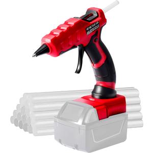 Cordless Hot Glue Gun for Milwaukee, Suitable for Milwaukee 18V Li-ion Battery, 30s Quick Preheat Hot Melt Glue Gun with 30 Pcs Glue Sticks(7 * 150mm) for Arts & Crafts & DIY & Repairs(Tool Only)