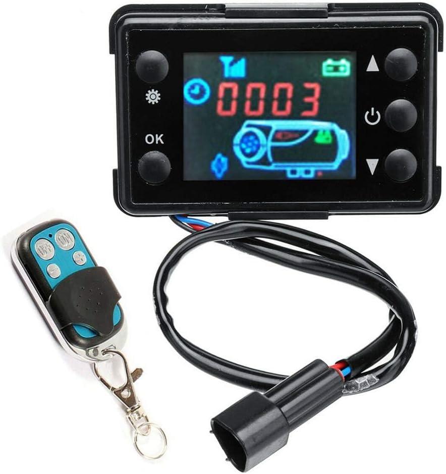 Diesel Heater Controller LCD Monitor Thermostat with Remote Control Switch for 12V/24V 2KW/5KW/8KW Diesel Air Heater