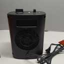 Space Heater for Indoor Use 1500W Small Electric Heater with PTC Element Overheat & Tip Over Protection Thermostat Control Portable Heater for Small Room Black