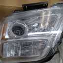 PHILTOP Headlights Assembly Compatible with 2016 2017 GMC Terrain,Chrome Housing Clear Lens Amber Reflector,Halogen Headlamps Left & Driver Side