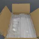 CTSNSLH 4 Tier Plastic Storage Bins and Boxes Organizer - Stackable with Lids for Bedroom, Living Room, Office - Foldable Containers (White)