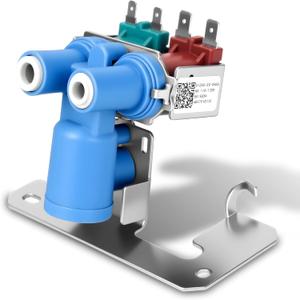WR57X10032 WR57X33326 Refrigerator Dual Inlet Water Valve by Fetechmate WR57X10032 Solenoid Valve Compatible with G.E Ken.more Refrigerators Replace CWR57X10040 WR57X10064