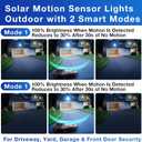 OKPRO 8000W Solar Street Light Outdoor, IP66 Waterproof Solar Lights Outdoor with Motion Sensor & Remote, Dusk to Dawn Commercial Security Lighting for Parking Lot, Yard, Farm, Driveway