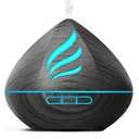 Essential Oil Scent Diffuser: 500ML Aroma Diffuser with Remote Control, Large Fragrance Aromatherapy Diffuser for Bedroom Home, Mist Humidifier with 14 Colors LED Lights and waterless Auto-Off, Black