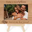 Ycyfckdr Wedding Picture Frame,Today A Maid Of Honor Forever My Best Friends Frame, Best Friend Picture Frame, Wedding Picture Frame For Couples Tabletop Picture Frame With Easel (A52)