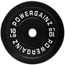 Powergainz Weight Plates with Steel Hub, 10LB, Pair, Black, Set of 2